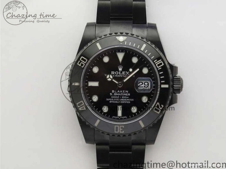 Blaken Edition V6F WrinkleFree 1:1 Best Date W Submariner A 904L 2879 PVD 0121